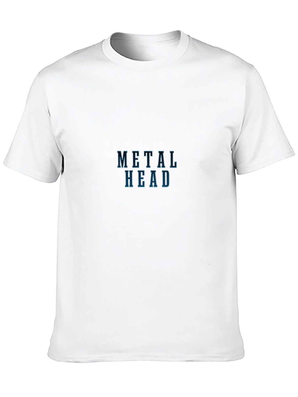 Metal Head Graphic T-Shirt - Black Crew Neck Tee