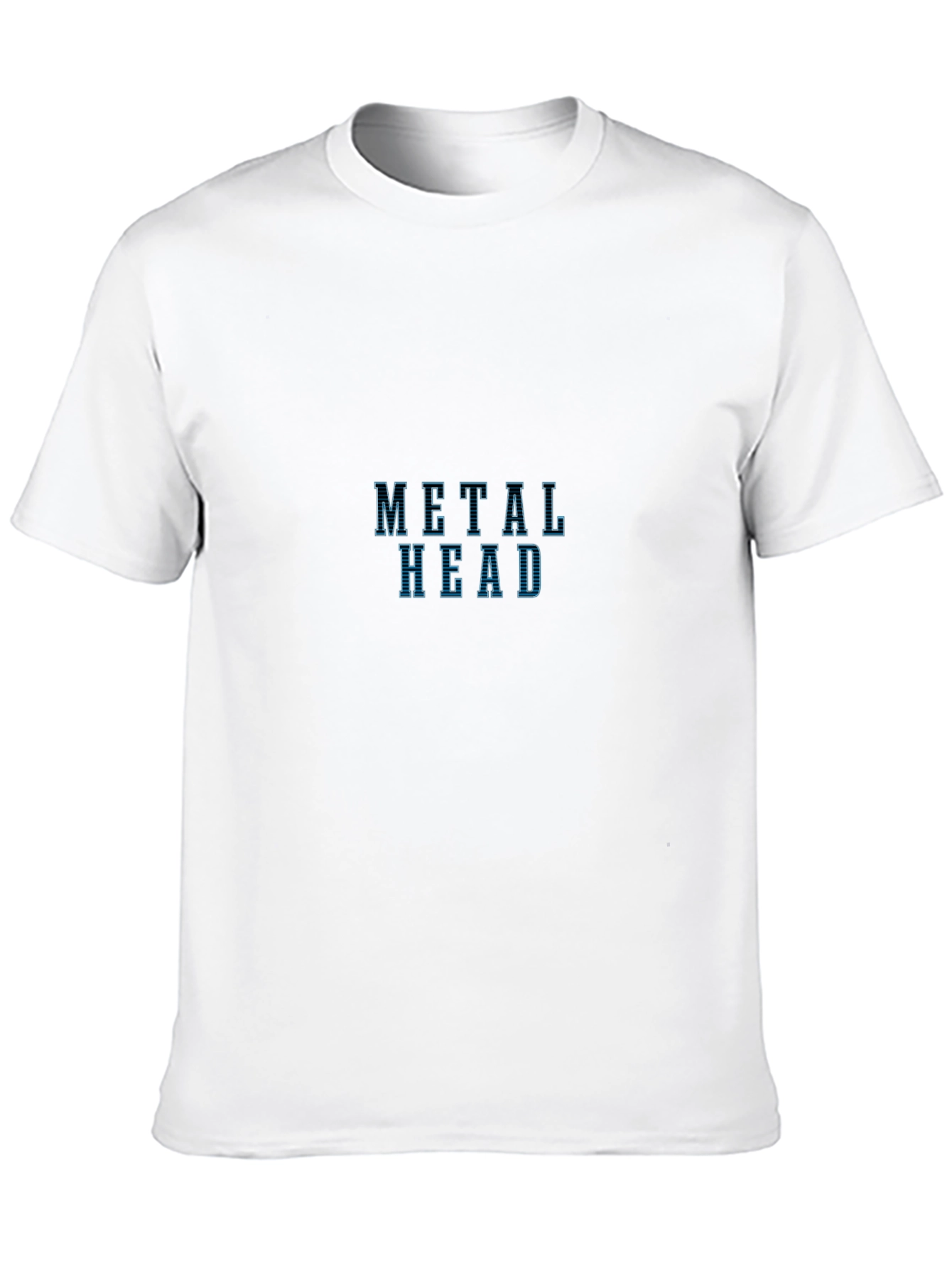 Metal Head Graphic T-Shirt - Black Crew Neck Tee