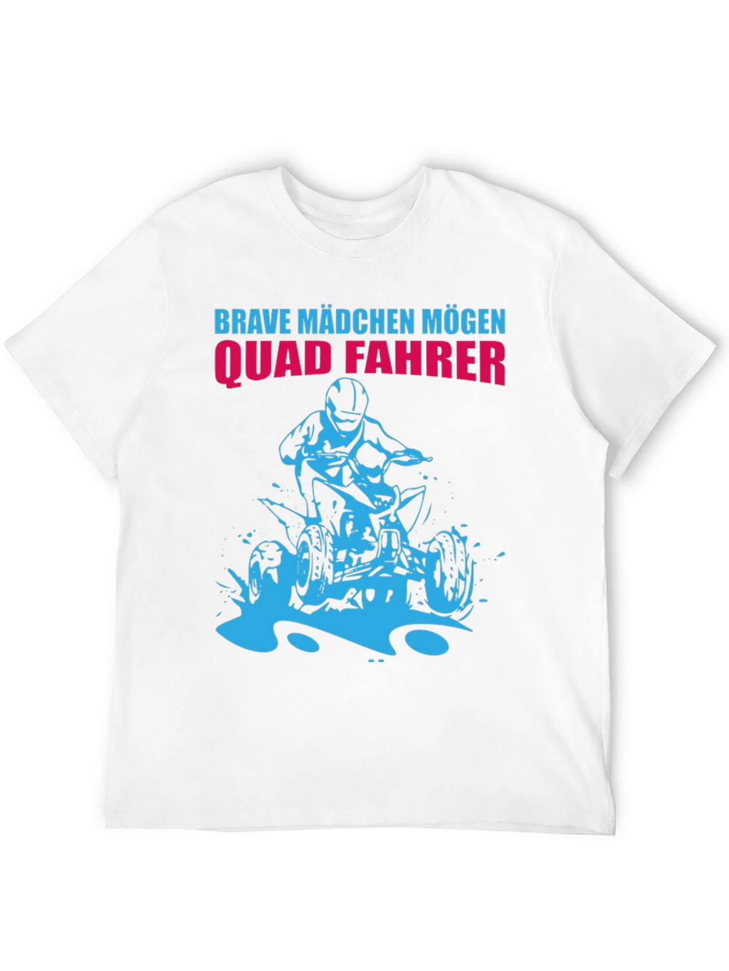 Brave Mädchen Mögen Quad Fahrer Black T-Shirt