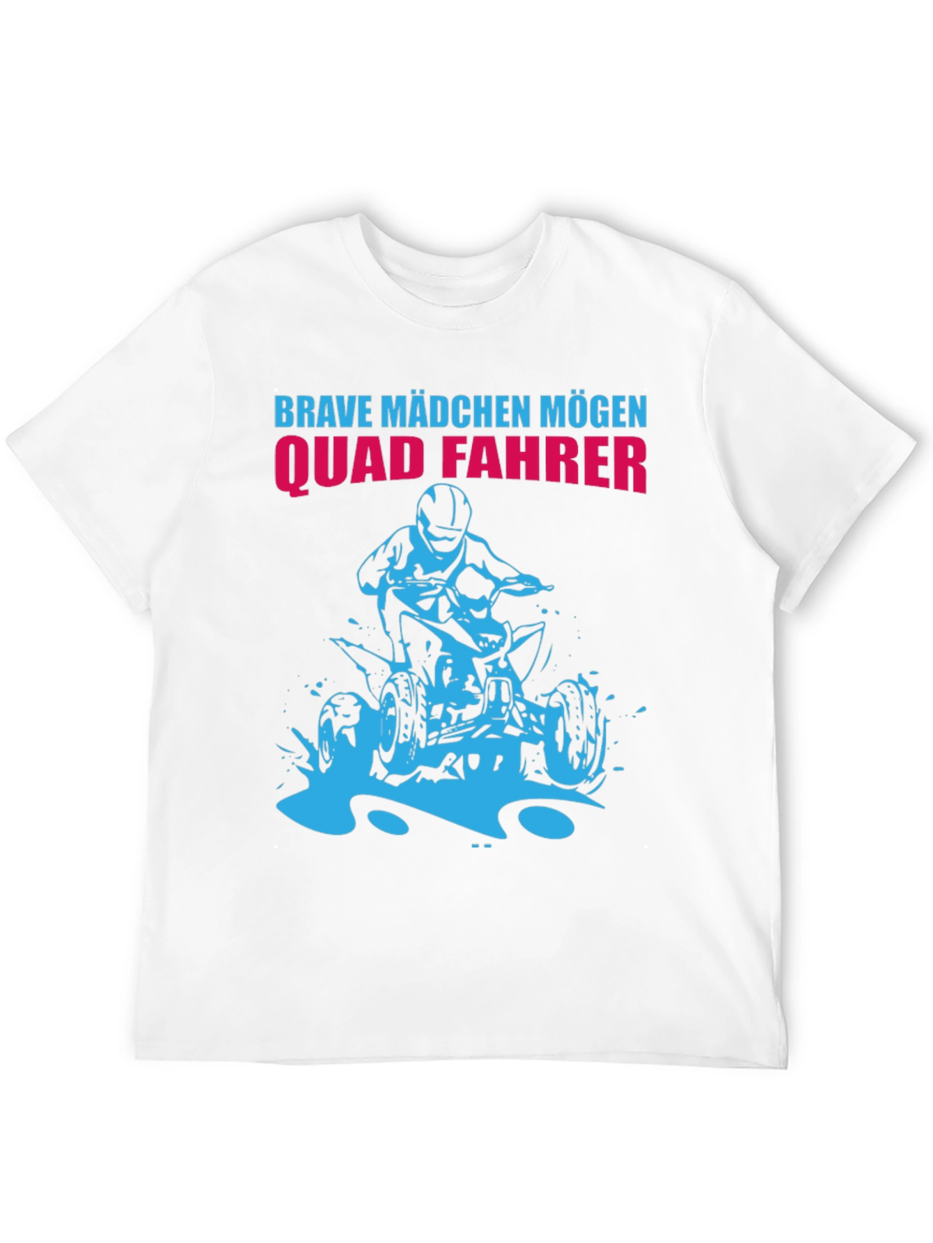 Brave Mädchen Mögen Quad Fahrer Black T-Shirt