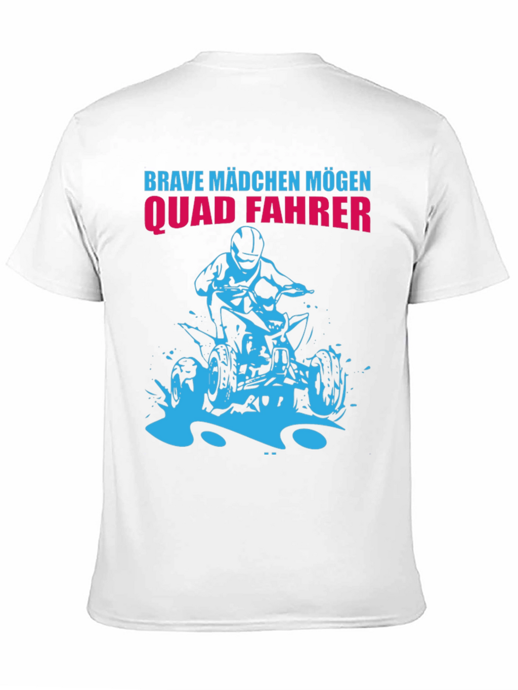 Brave Mädchen Mögen Quad Fahrer Black T-Shirt