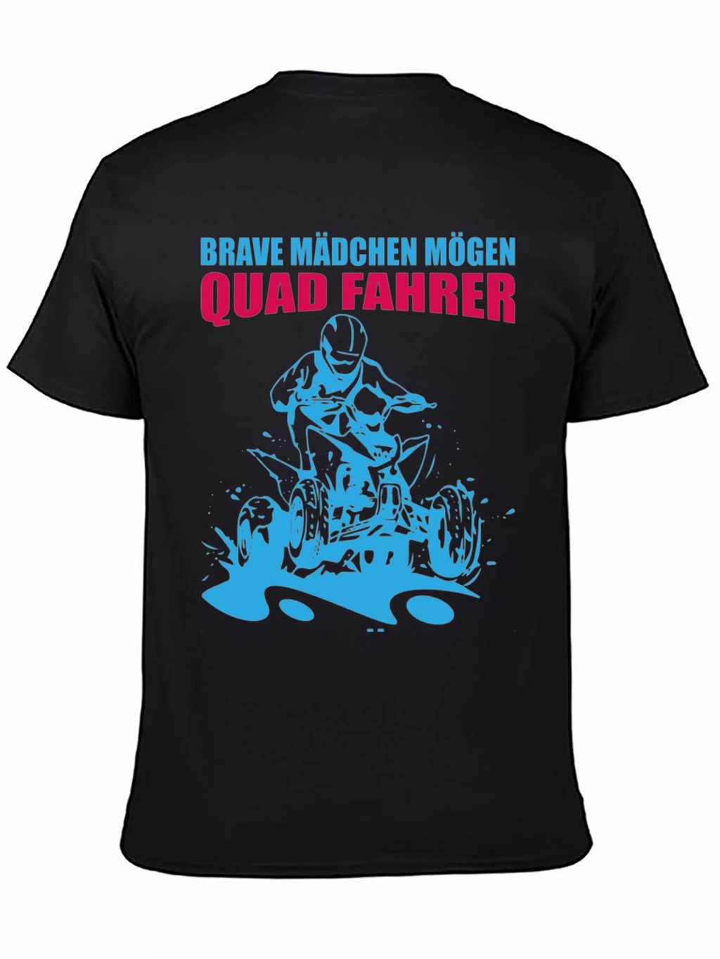Brave Mädchen Mögen Quad Fahrer Black T-Shirt