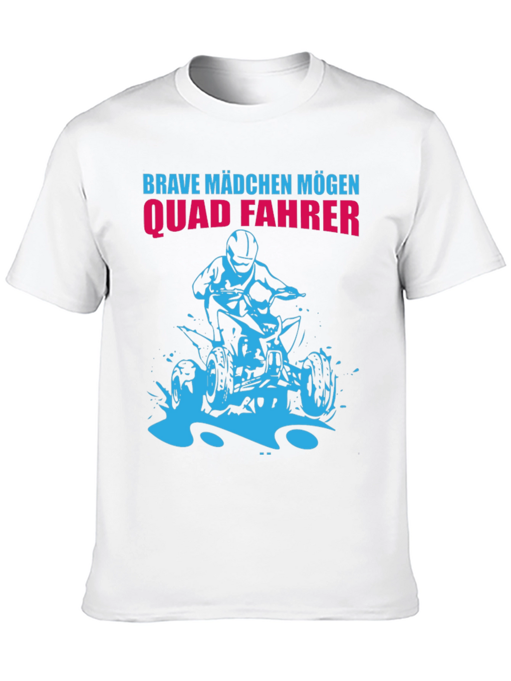 Brave Mädchen Mögen Quad Fahrer Black T-Shirt