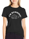 Im Running Turtle Graphic Tee - Funny Unisex T-Shirt