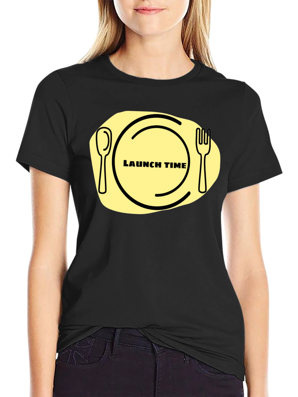 Launch Time T-Shirt: Funny Foodie Graphic Tee