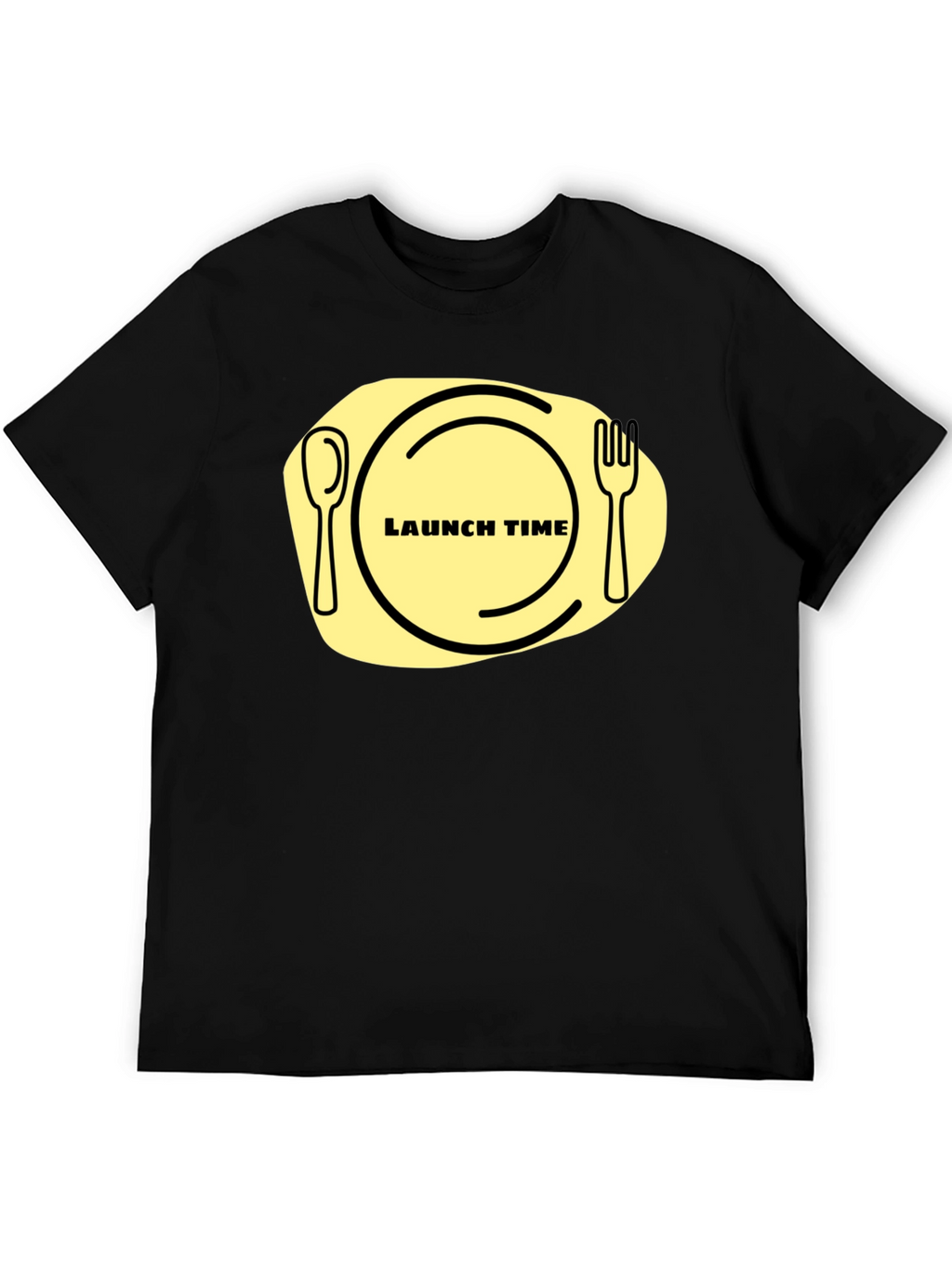 Launch Time T-Shirt: Funny Foodie Graphic Tee