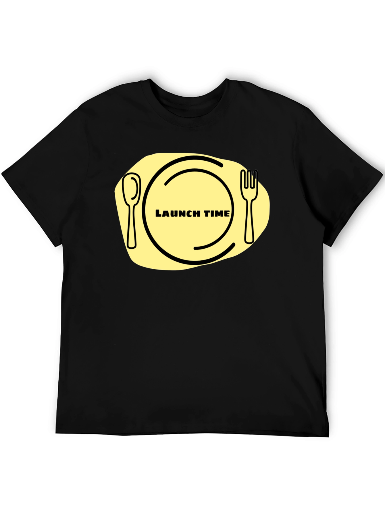 Launch Time T-Shirt: Funny Foodie Graphic Tee