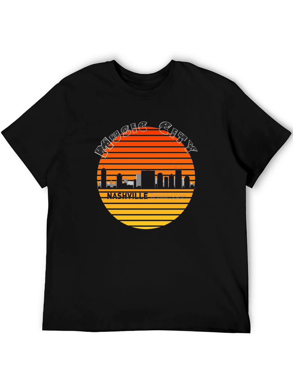 Nashville Music City Skyline Tee