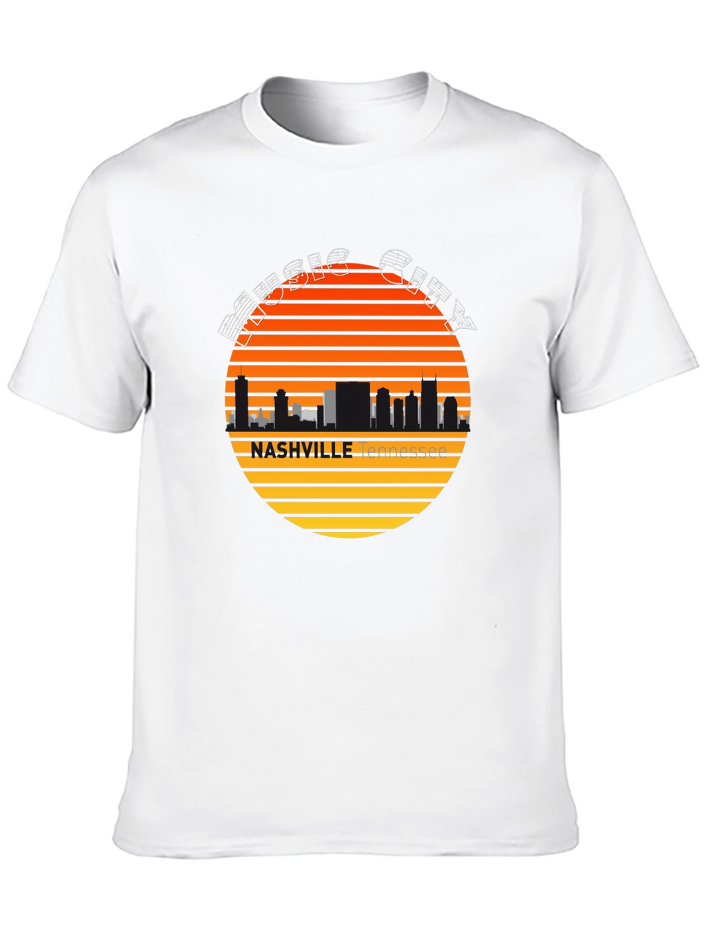 Nashville Music City Skyline Tee