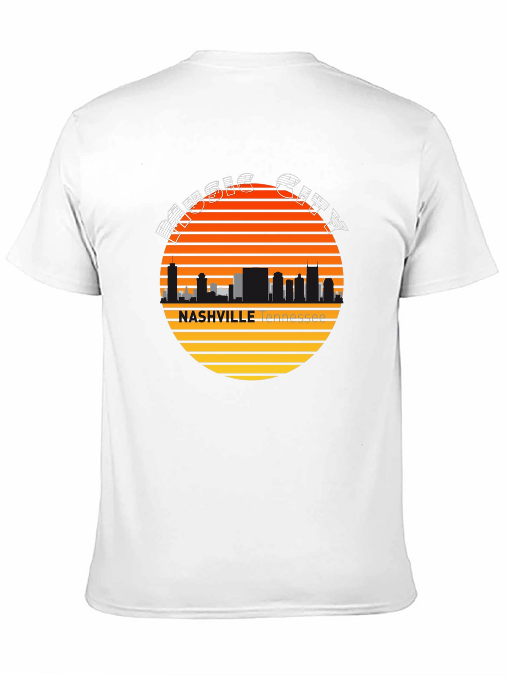 Nashville Music City Skyline Tee