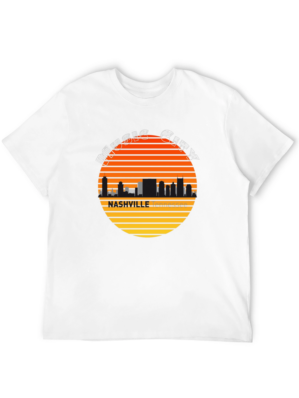 Nashville Music City Skyline Tee