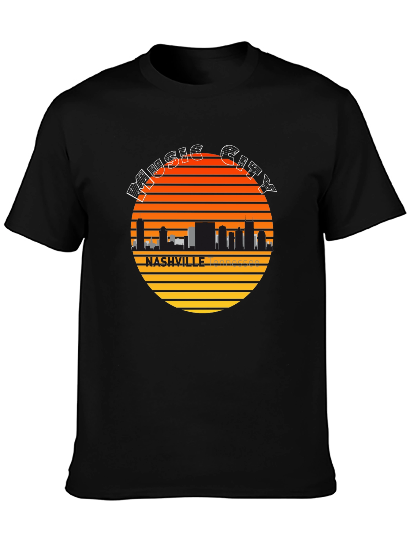 Nashville Music City Skyline Tee