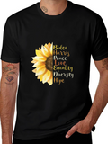Biden Harris Sunflower Graphic Tee - Peace Love Hope