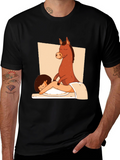 Horse Massage T-Shirt - Funny Cartoon Tee