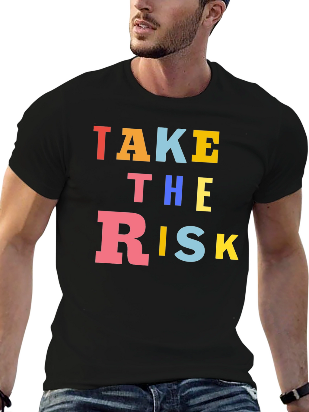 Take The Risk Graphic T-Shirt - Bold Statement Tee