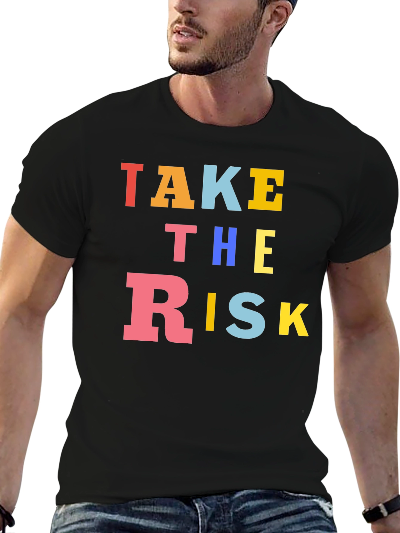 Take The Risk Graphic T-Shirt - Bold Statement Tee