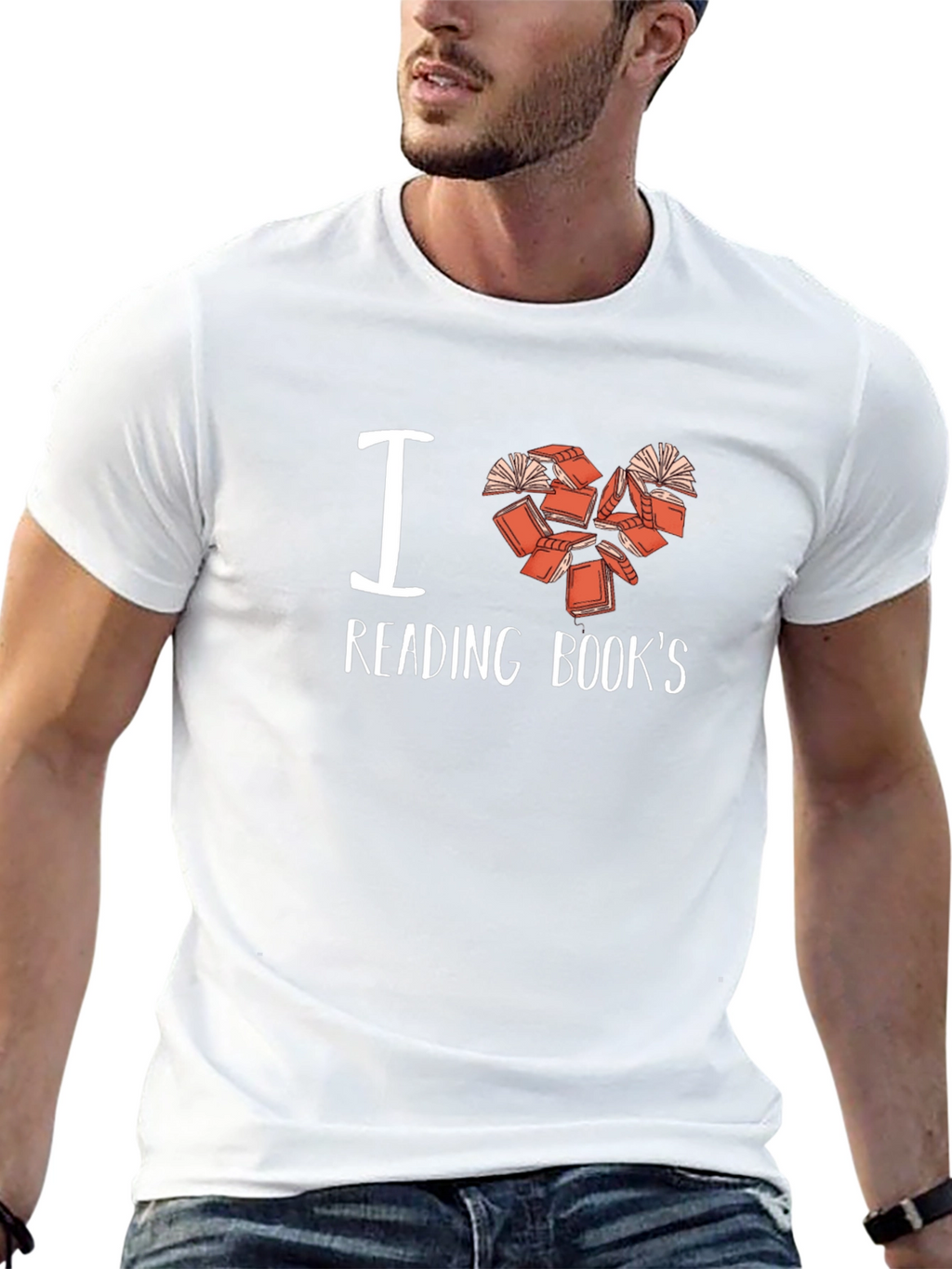 I Love Reading Books Graphic T-Shirt