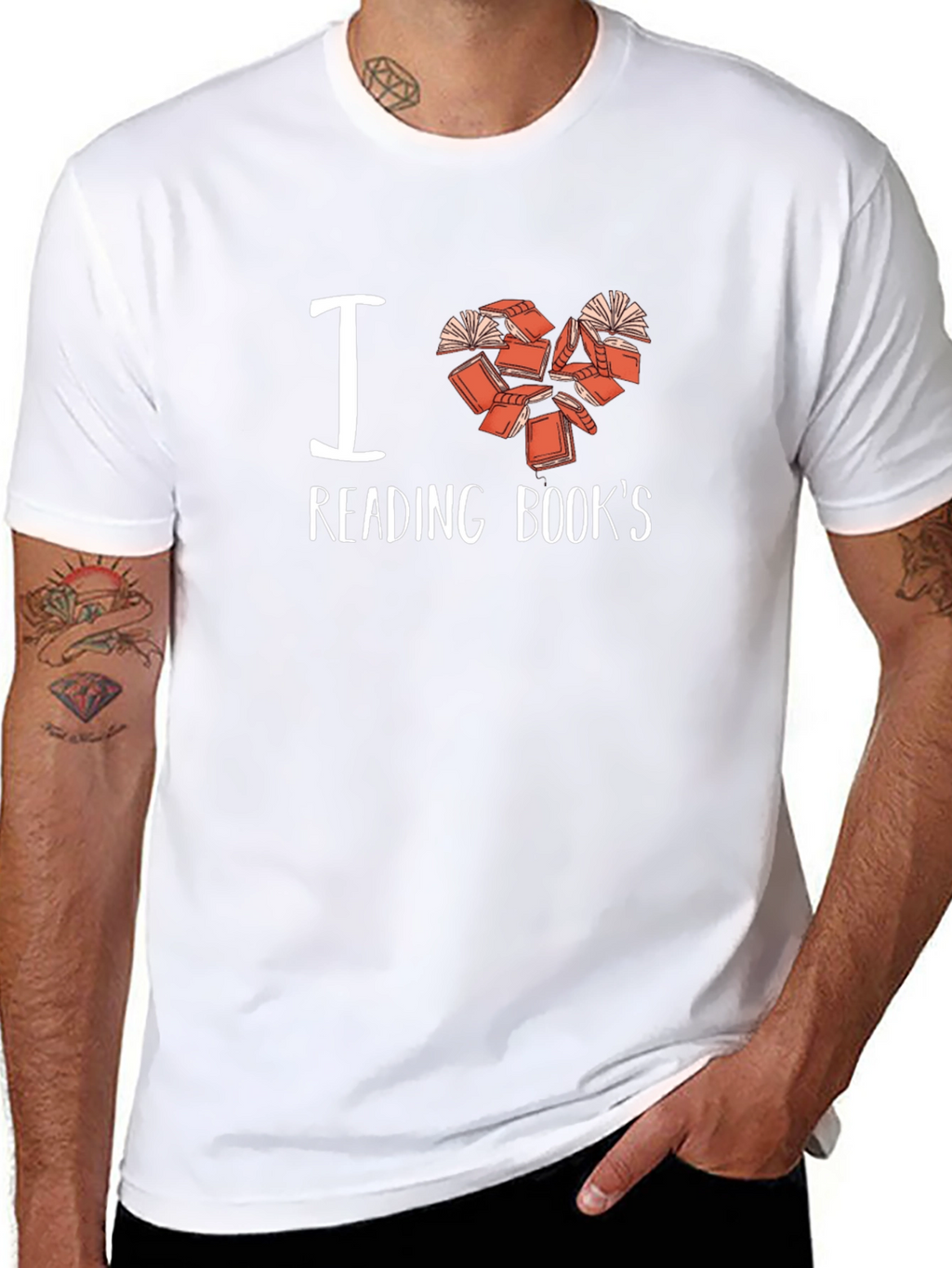 I Love Reading Books Graphic T-Shirt