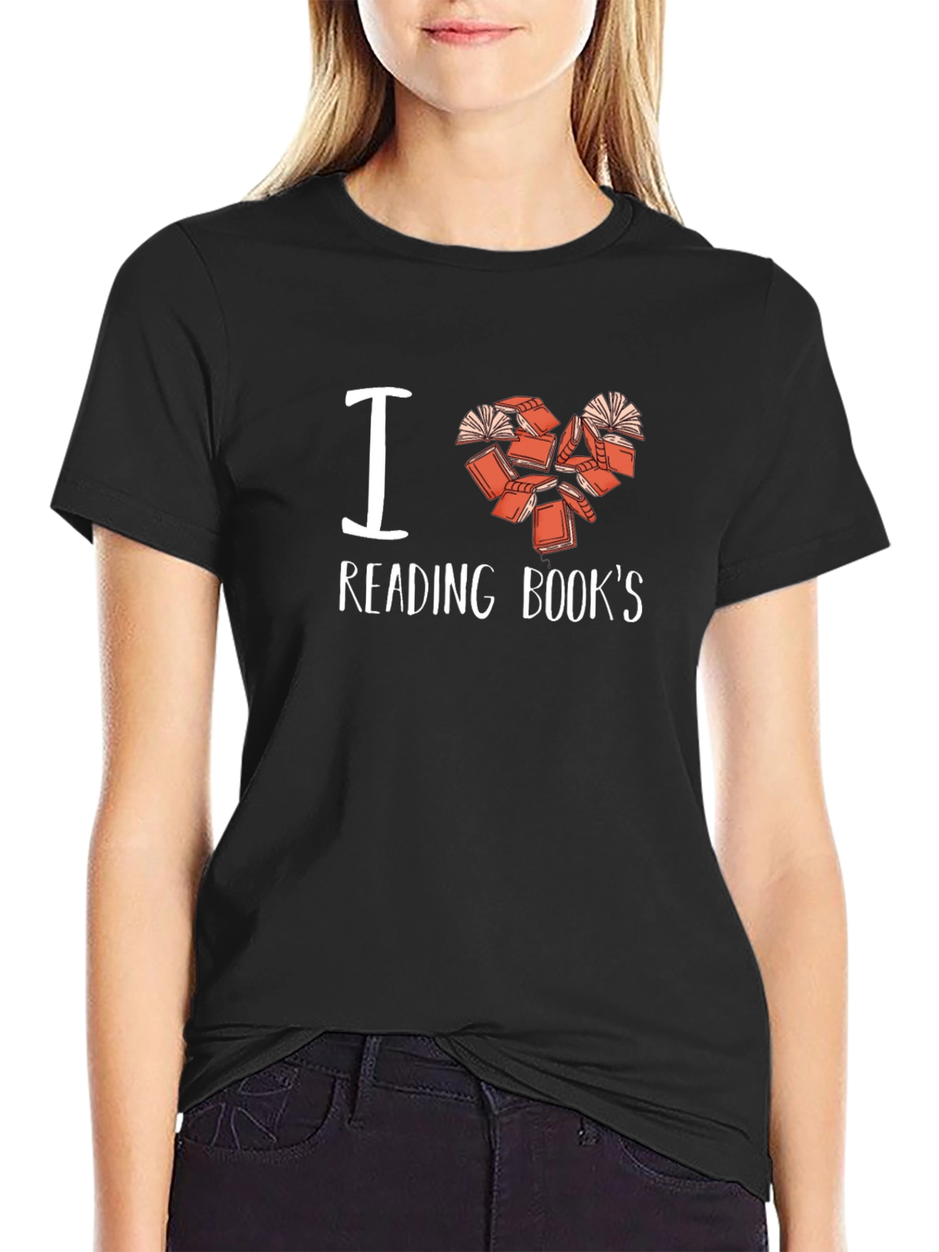 I Love Reading Books Graphic T-Shirt