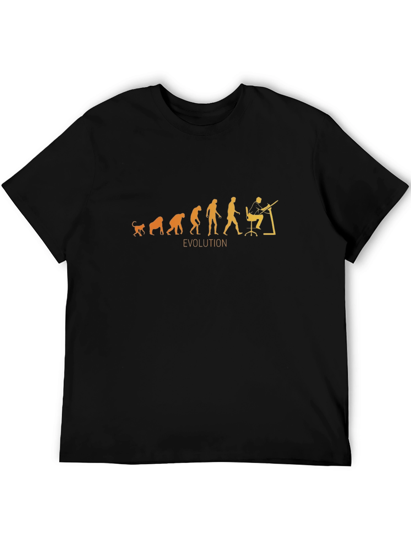 Evolution of Architect T-Shirt - Black Cotton Blend
