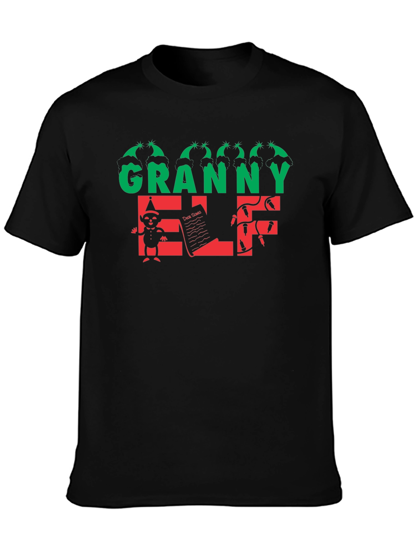 Granny Elf T-Shirt: Festive Holiday Apparel