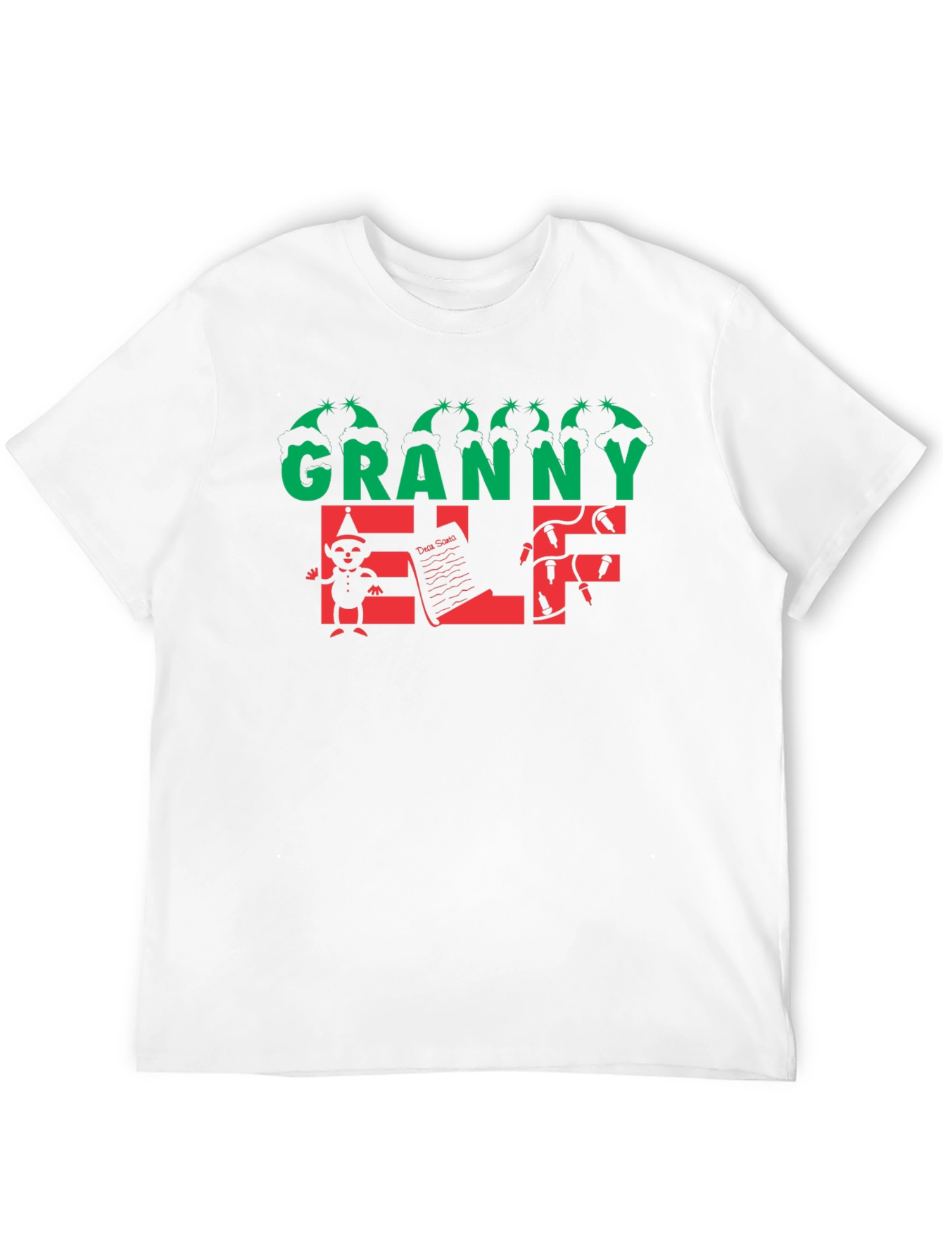Granny Elf T-Shirt: Festive Holiday Apparel