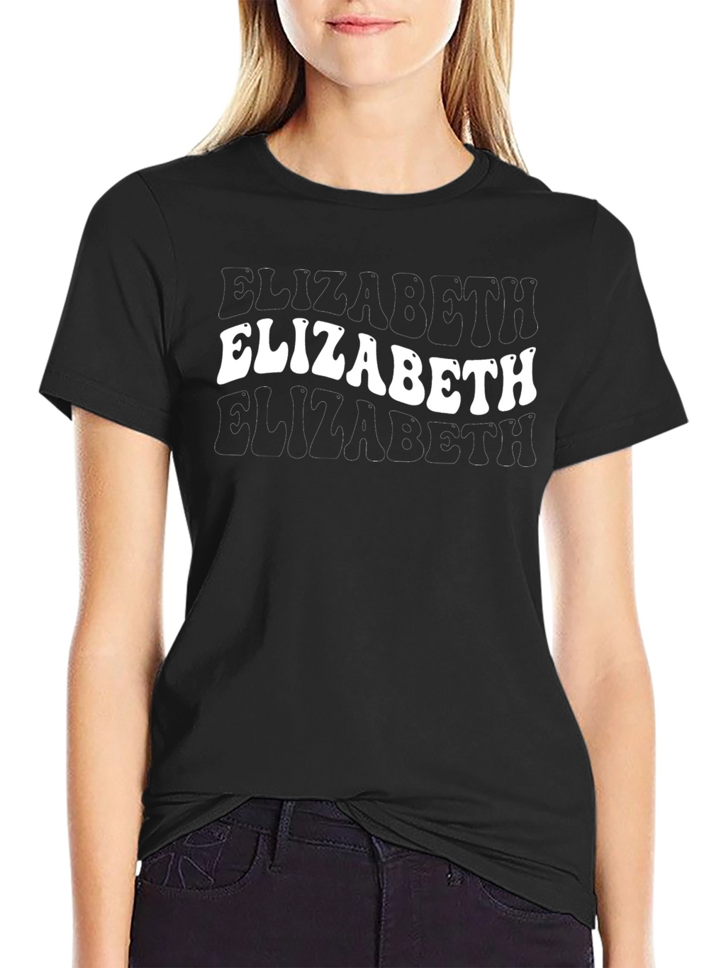 Retro Elizabeth Tee - Trendy Name T-Shirt