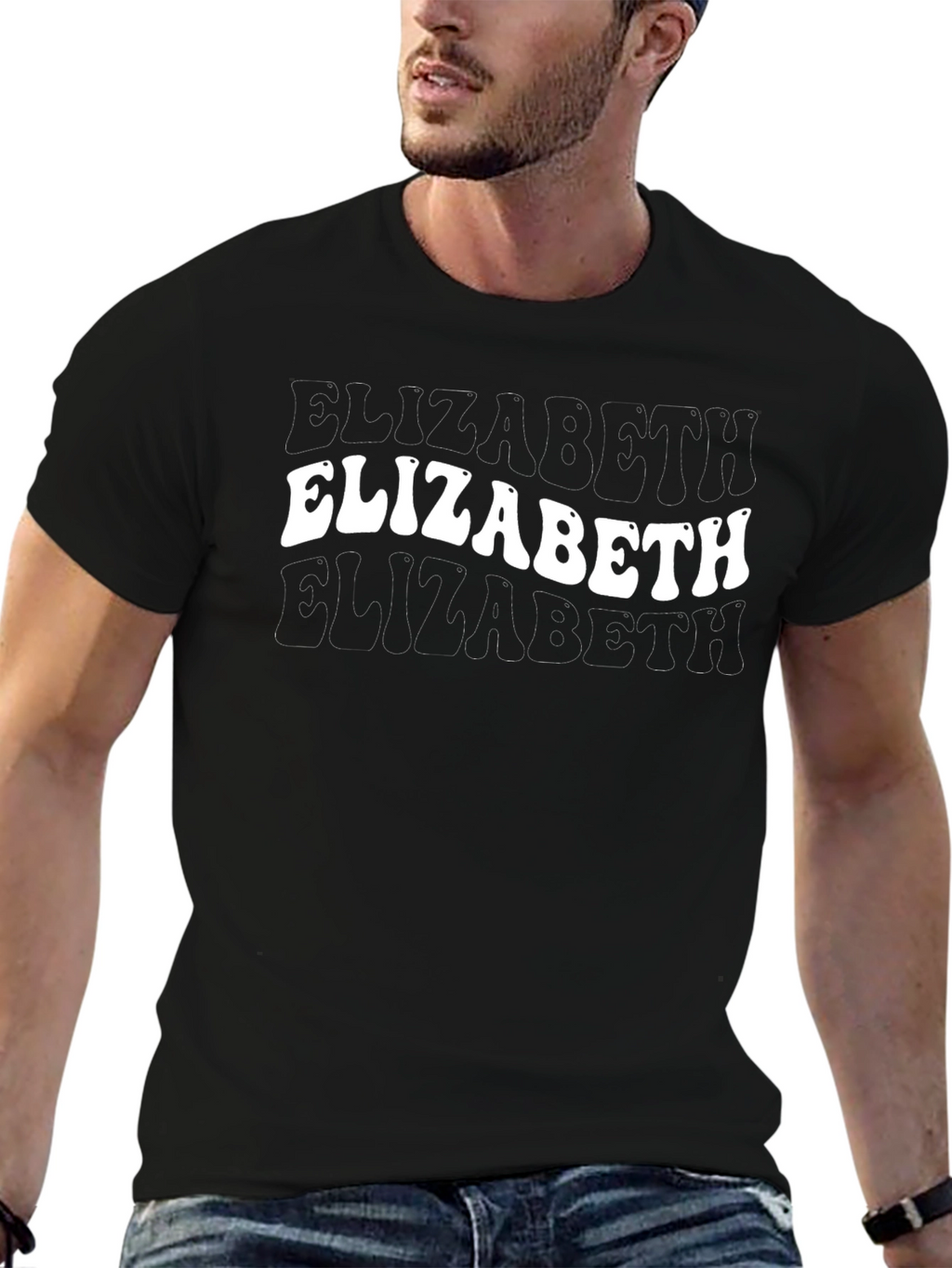 Retro Elizabeth Tee - Trendy Name T-Shirt