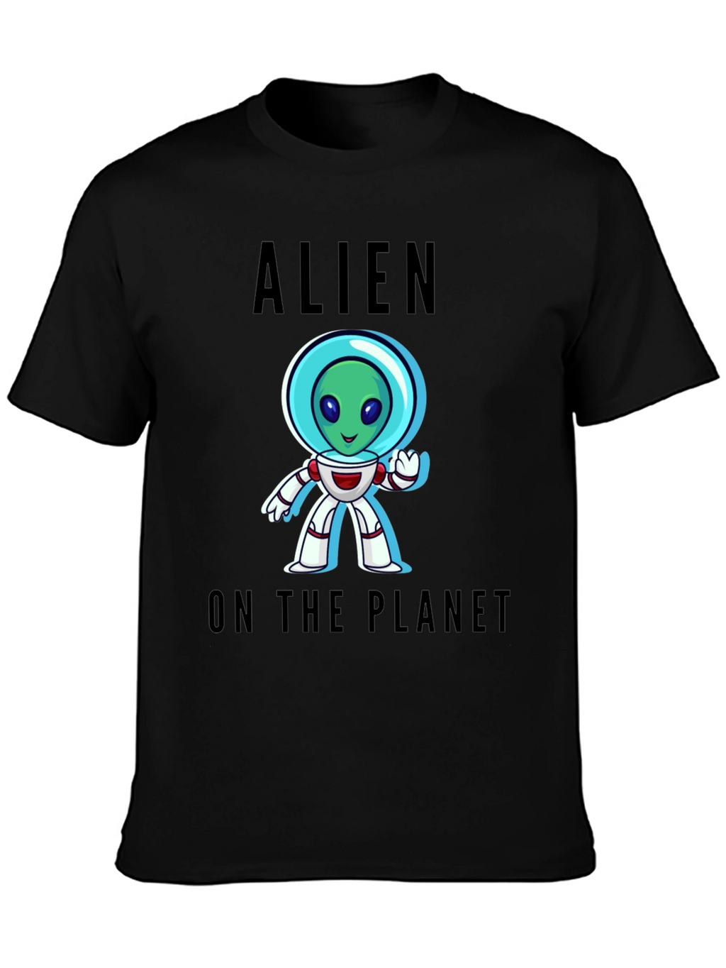 Alien On The Planet Graphic T-Shirt