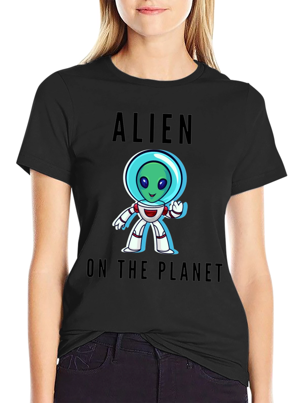 Alien On The Planet Graphic T-Shirt