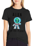 Alien On The Planet Graphic T-Shirt