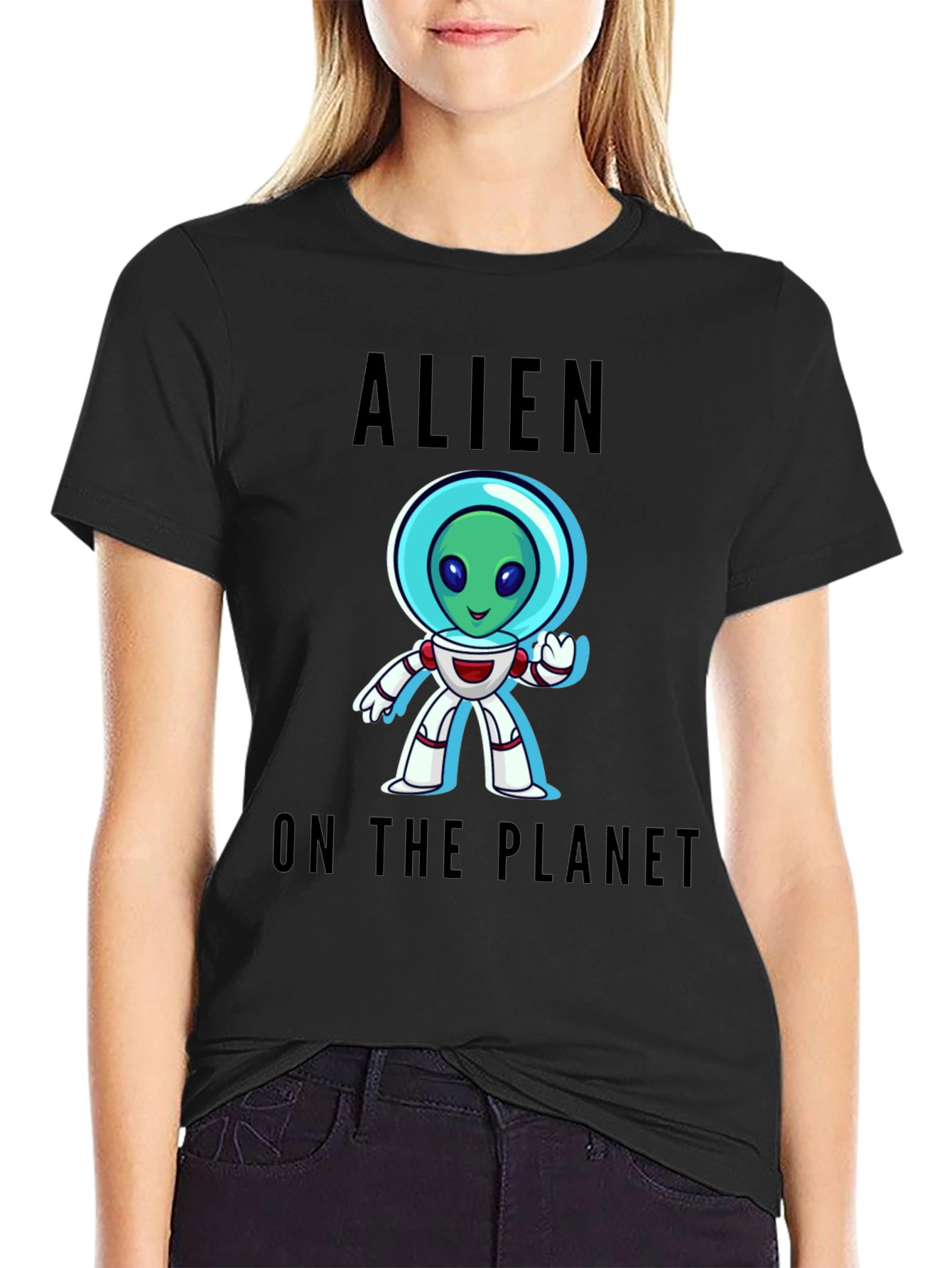 Alien On The Planet Graphic T-Shirt
