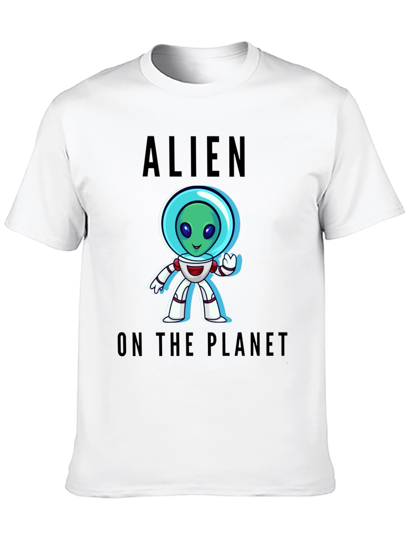Alien On The Planet Graphic T-Shirt