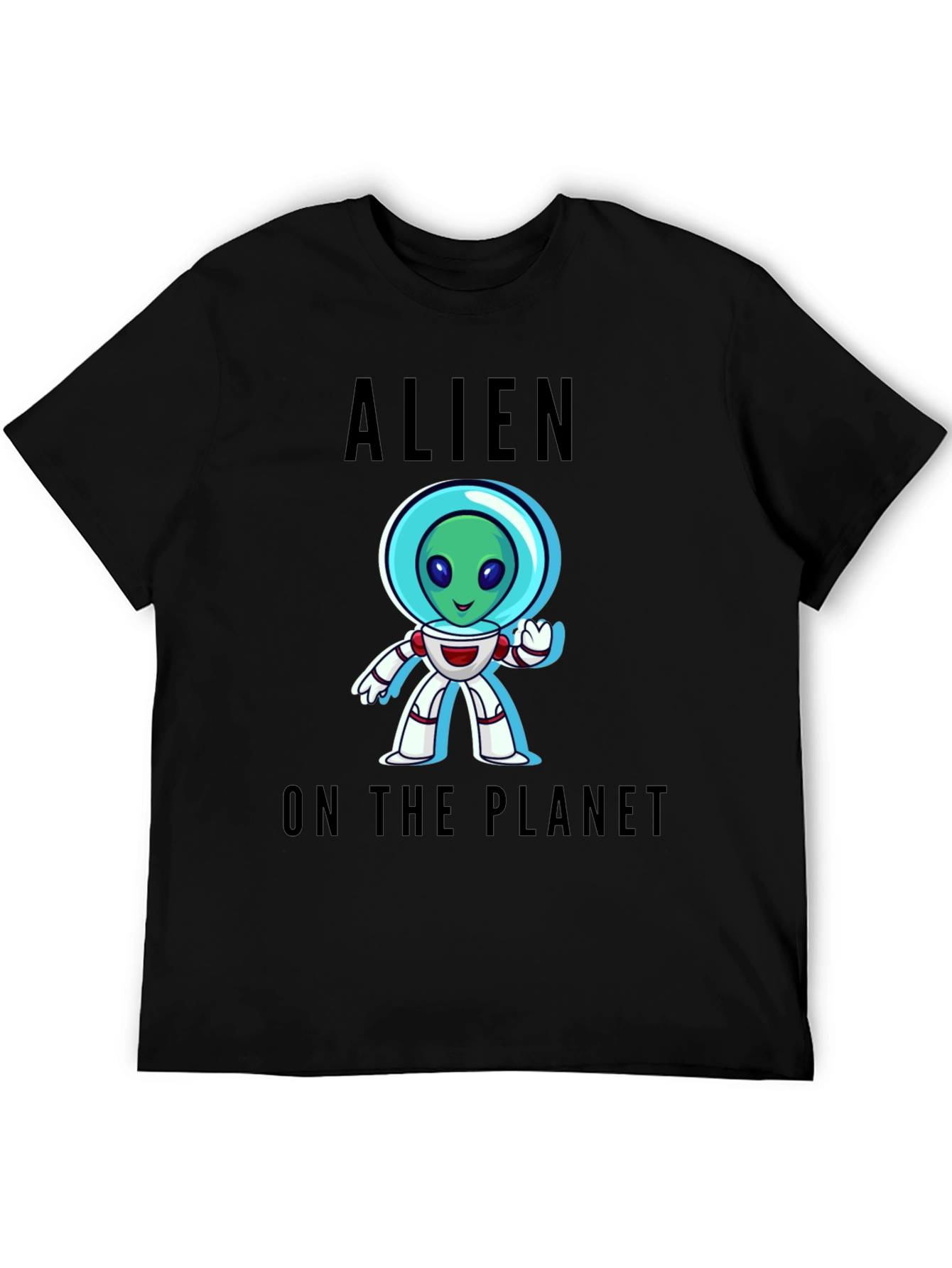 Alien On The Planet Graphic T-Shirt