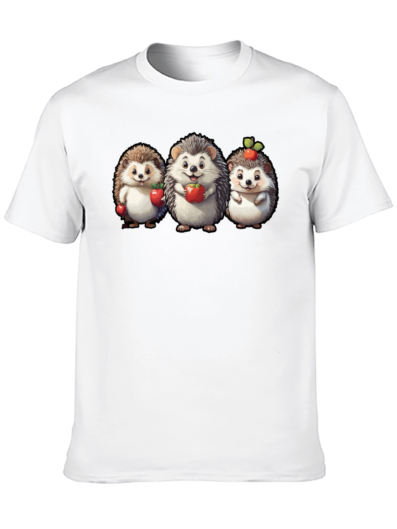 Cute Hedgehog Apple T-Shirt