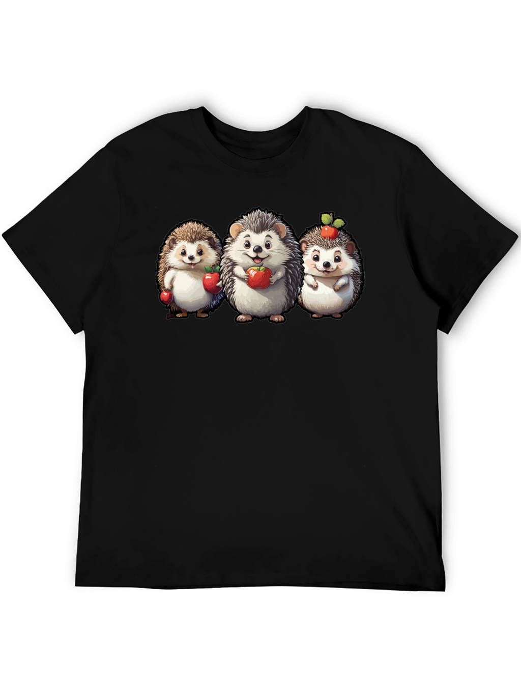 Cute Hedgehog Apple T-Shirt