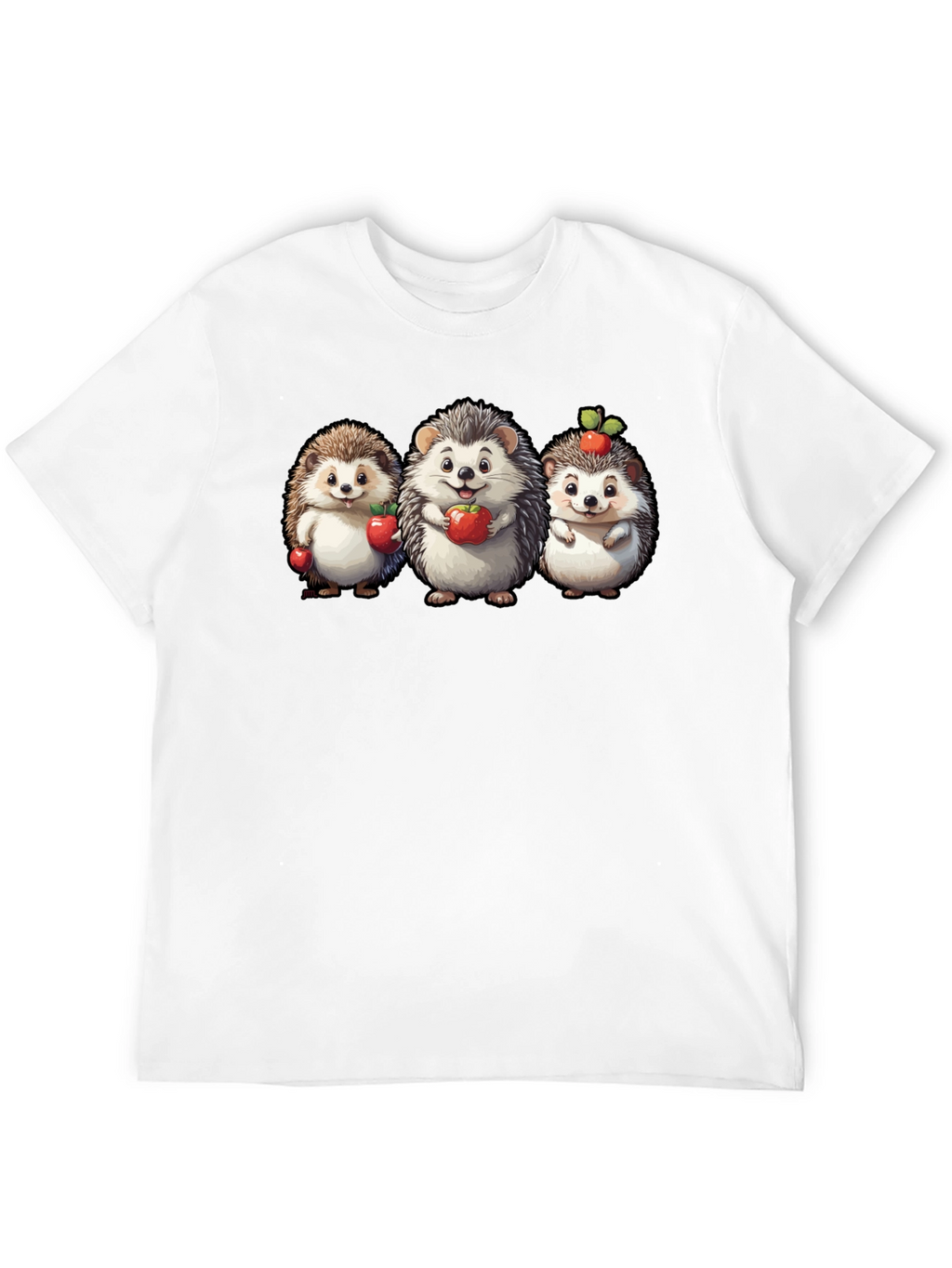Cute Hedgehog Apple T-Shirt
