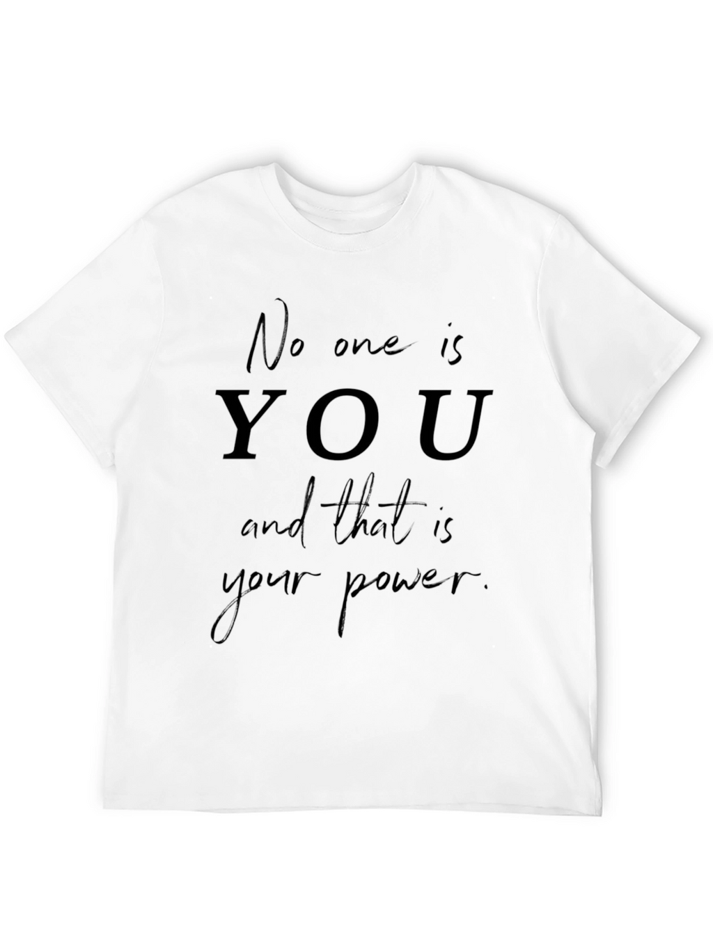 Empowering No One Is You Graphic Tee - Black
