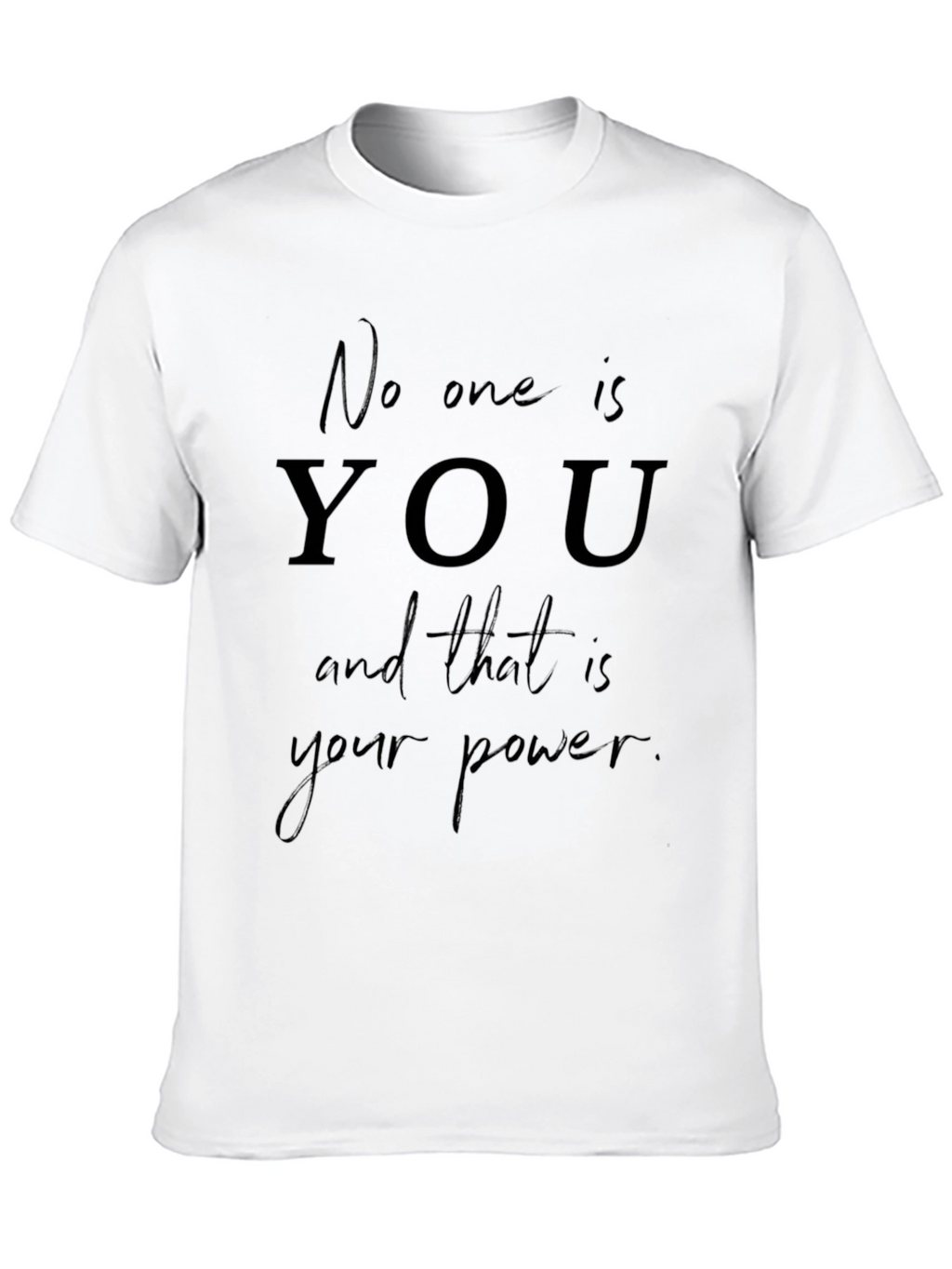 Empowering No One Is You Graphic Tee - Black
