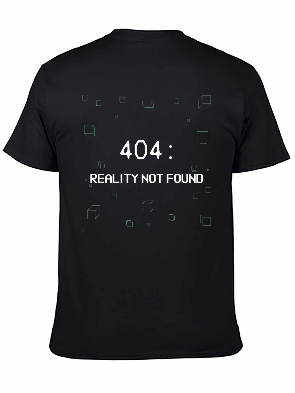 404 Reality Not Found Black T-Shirt