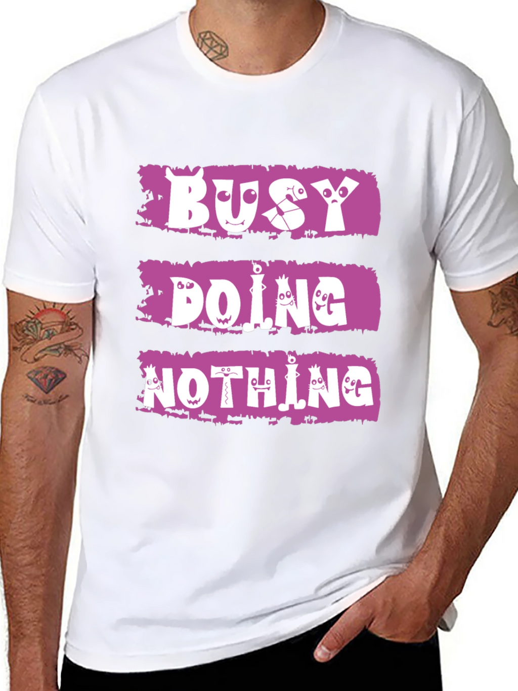 Busy Doing Nothing T-Shirt - Funny Graphic Tee