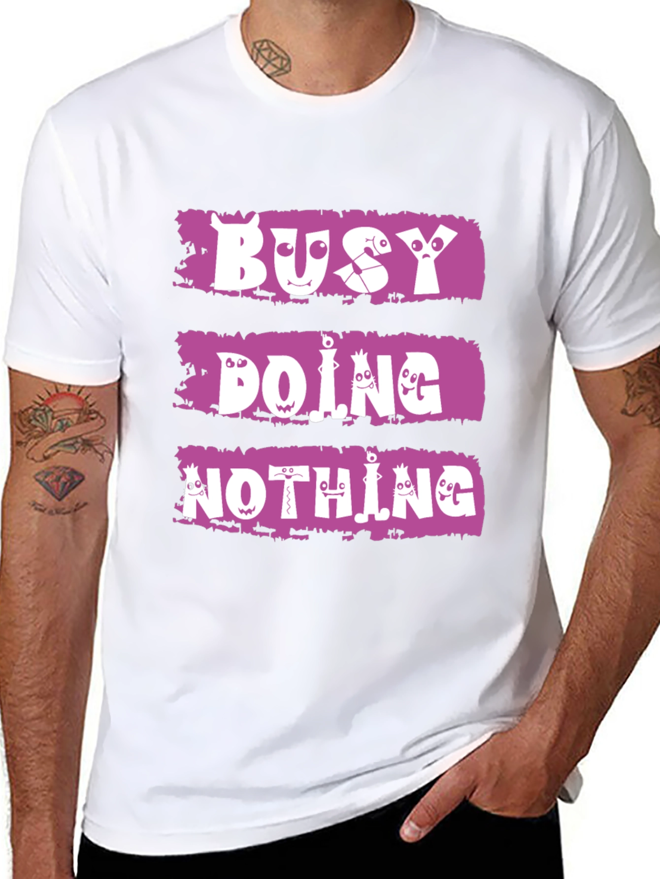 Busy Doing Nothing T-Shirt - Funny Graphic Tee
