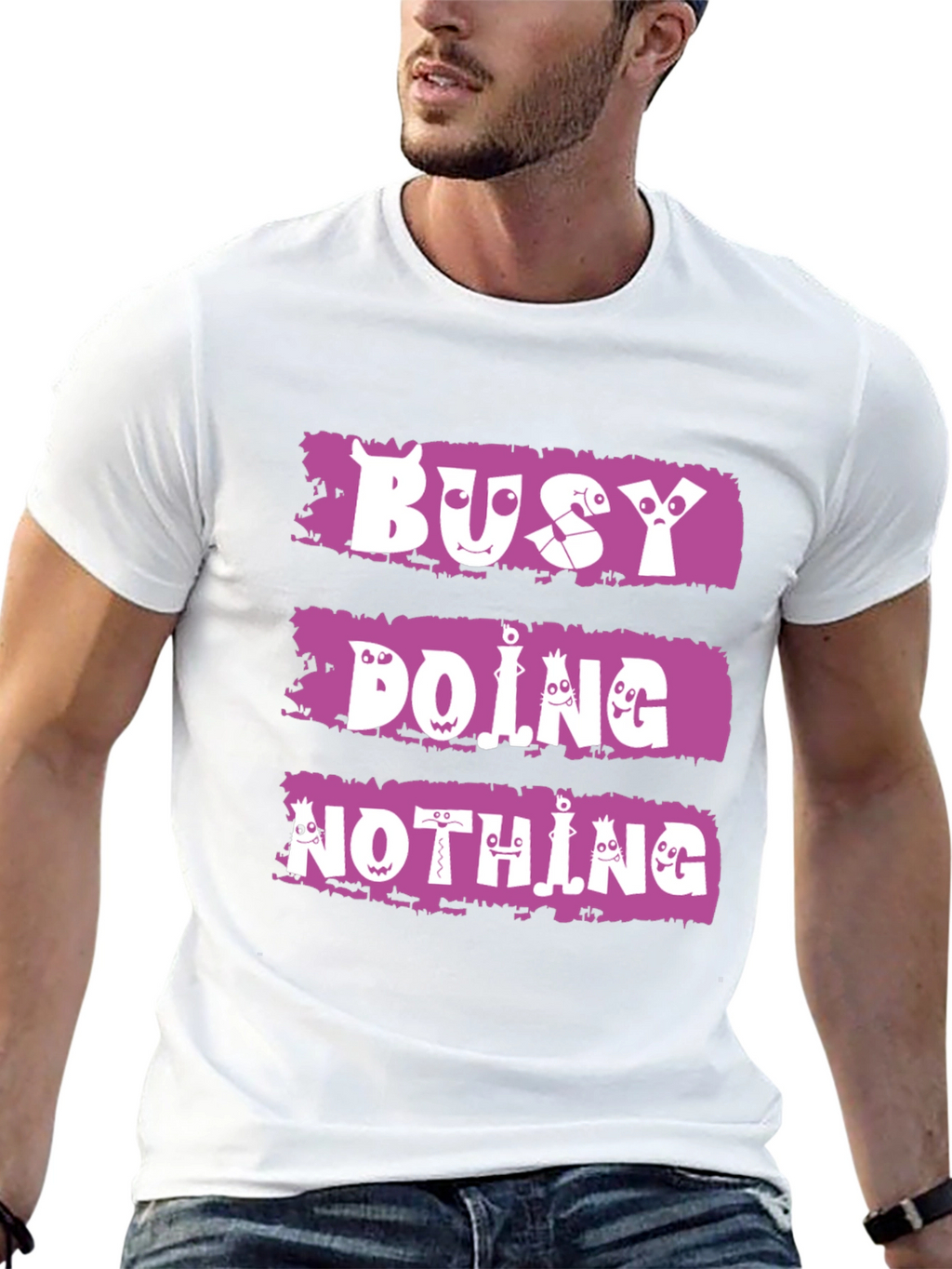 Busy Doing Nothing T-Shirt - Funny Graphic Tee