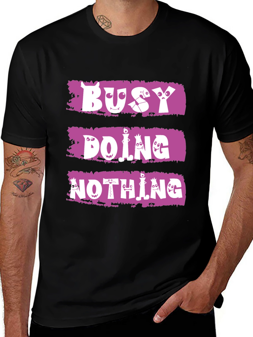 Busy Doing Nothing T-Shirt - Funny Graphic Tee