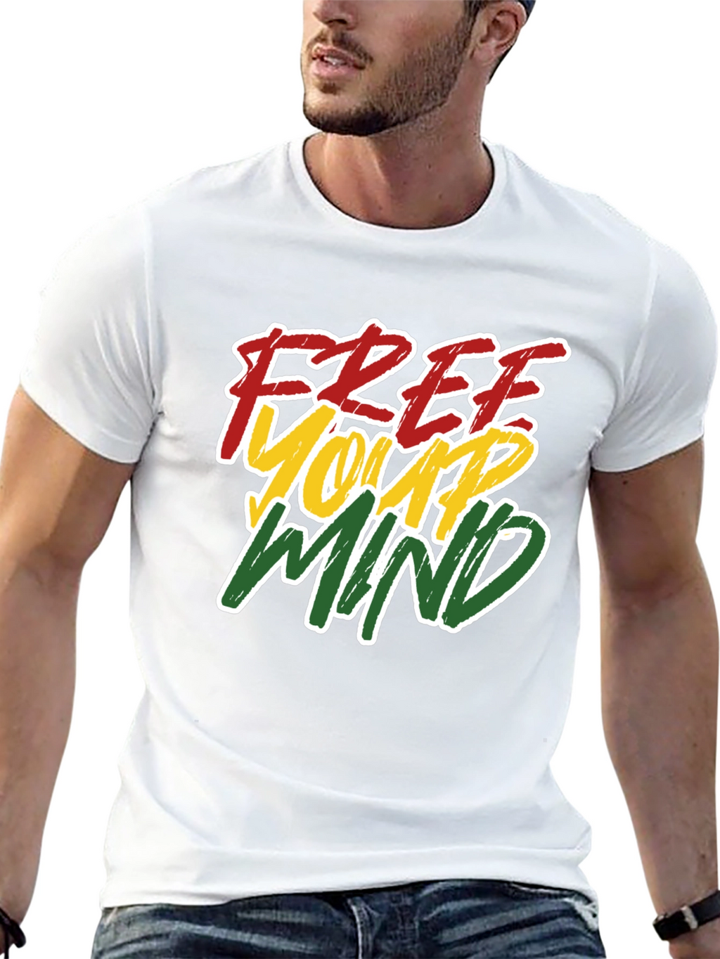 Free Your Mind Black Graphic Tee