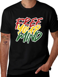 Free Your Mind Black Graphic Tee