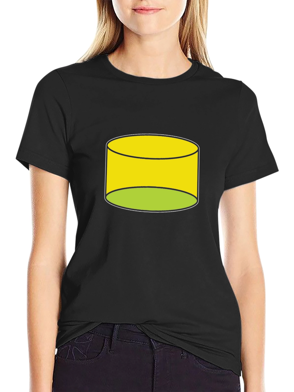 Cylinder Graphic Black T-Shirt