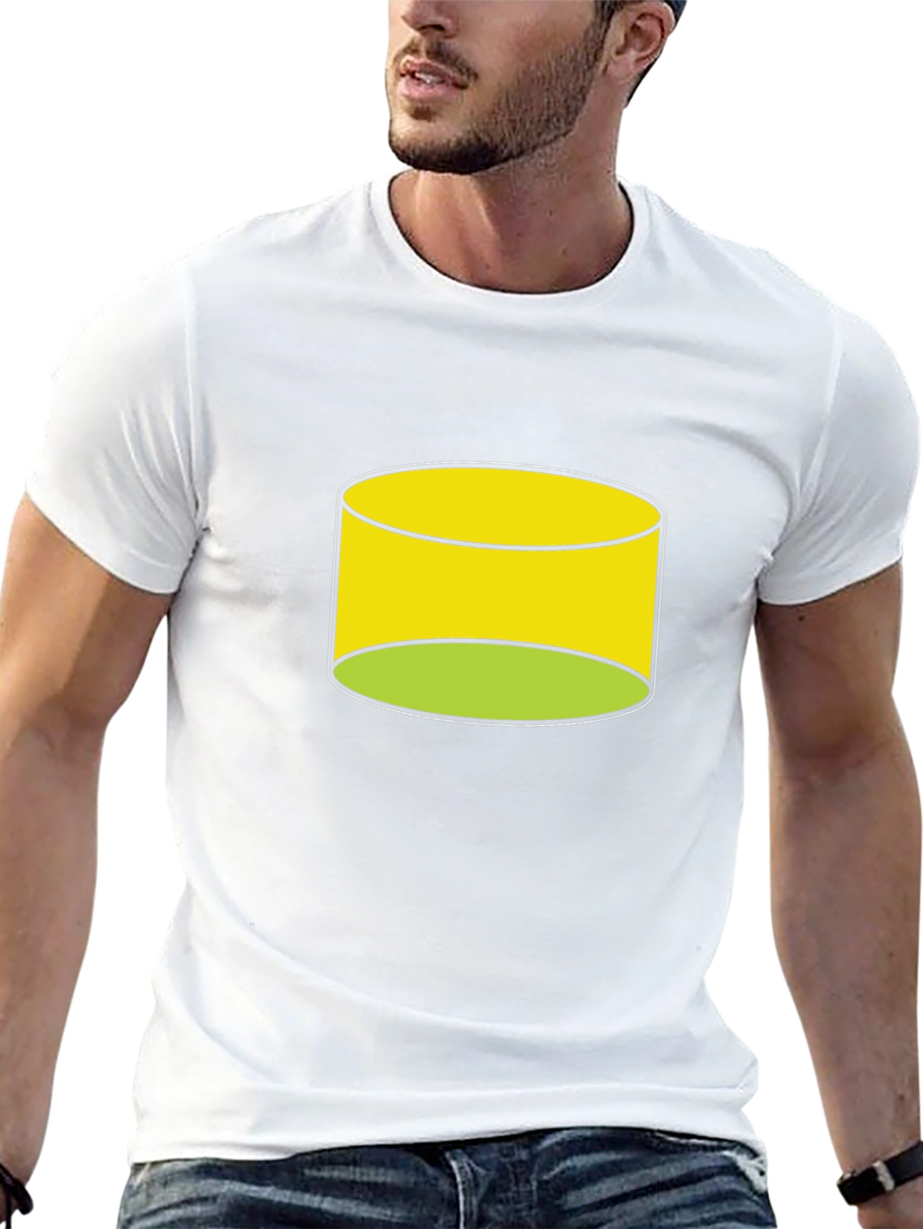 Cylinder Graphic Black T-Shirt