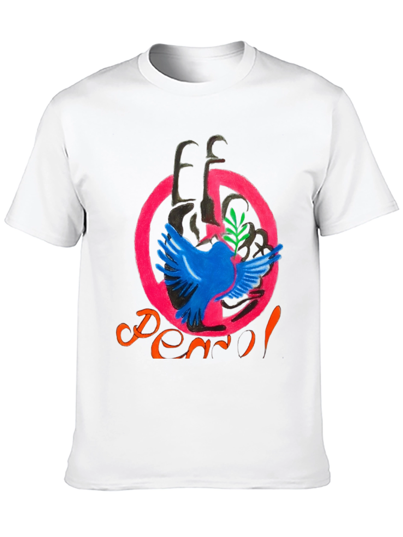 Peace Dove Graphic Tee - Unique Artistic Design
