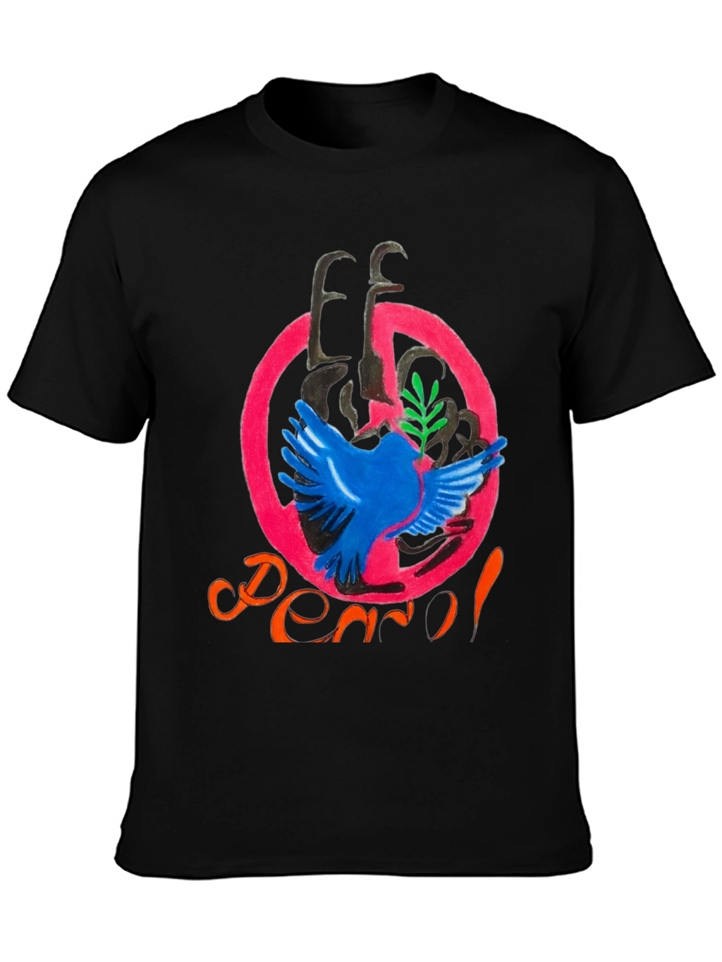 Peace Dove Graphic Tee - Unique Artistic Design